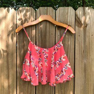 floral summer crop top